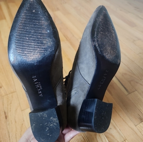 Archive Womens Victorian Style Ankle Boots Barrow Grey Suede Leather size 5.5 - Picture 6 of 8